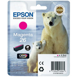 Epson 26-T2613-C13T26134020 Magenta Original Cartridge - EPSON