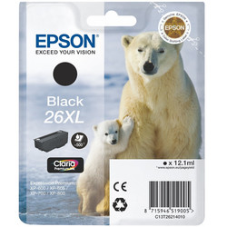 EPSON - Epson 26XL-T2621-C13T26214020 Siyah Orjinal Kartuş