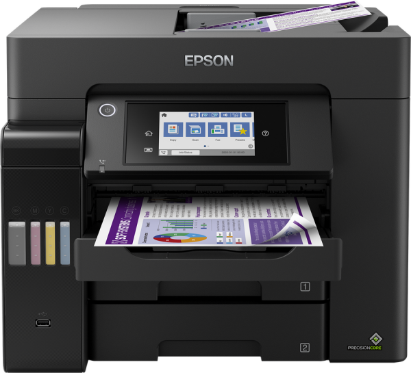 Epson C11CJ29402 EcoTank L6570 Fotokopi + Tarayıcı + Faks Renkli Çok Fonksiyonlu Mürekkep Tanklı Yazıcı - 1