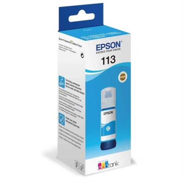 Epson EcoTank 113 C13T06B440 Cyan Original Ink - 1