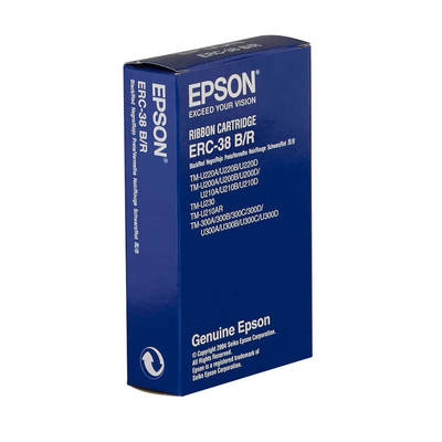 Epson ERC-30/ERC-34/ERC-38/C43S015376 Kırmızı-Siyah Muadil Şerit