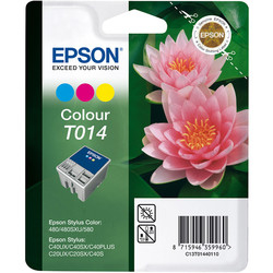 EPSON - Epson T014-C13T01440120 Renkli Orjinal Kartuş