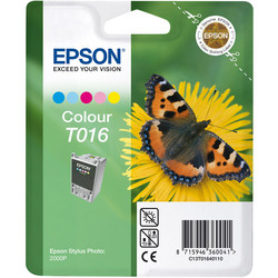 EPSON - Epson T016-C13T01640120 Renkli Orjinal Kartuş