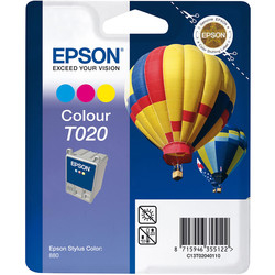 EPSON - Epson T020-C13T02040120 Renkli Orjinal Kartuş
