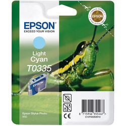 EPSON - Epson T0335-C13T03354020 Açık Mavi Orjinal Kartuş