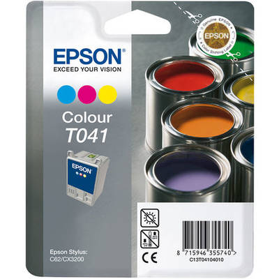 Epson T041-C13T04104020 Renkli Orjinal Kartuş