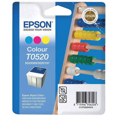 Epson T0520-C13T05204020 Renkli Orjinal Kartuş