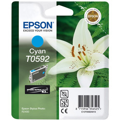 EPSON - Epson T0592-C13T05924020 Mavi Orjinal Kartuş