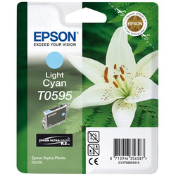 EPSON - Epson T0595-C13T05954020 Açık Mavi Orjinal Kartuş