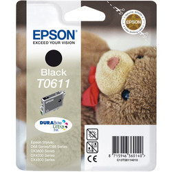 EPSON - Epson T0611-C13T06114020 Siyah Orjinal Kartuş
