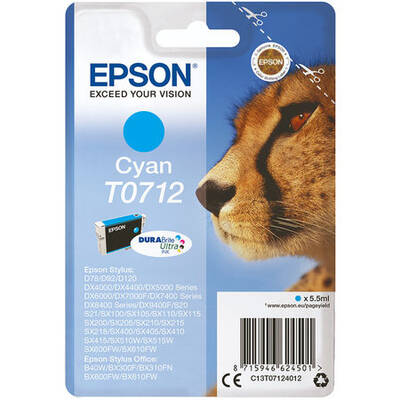 Epson T0712-C13T07124021 Cyan Original Cartridge - 1