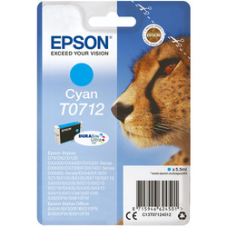 EPSON - Epson T0712-C13T07124021 Mavi Orjinal Kartuş