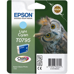 EPSON - Epson T0795-C13T07954020 Açık Mavi Orjinal Kartuş
