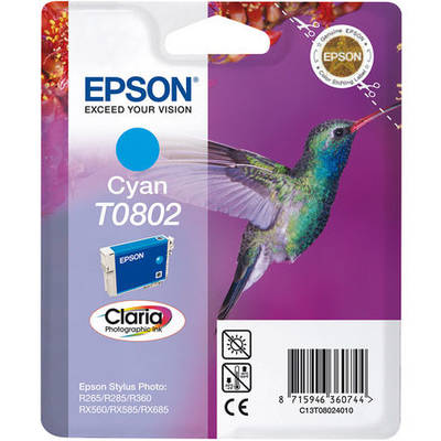 Epson T0802-C13T08024020 Cyan Original Cartridge - 1