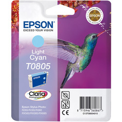 EPSON - Epson T0805-C13T08054020 Açık Mavi Orjinal Kartuş