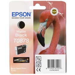 EPSON - Epson T0878-C13T08784020 Mat Siyah Orjinal Kartuş