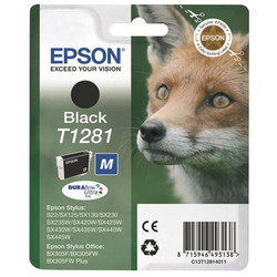 Epson T1281-C13T12814020 Black Original Cartridge - EPSON