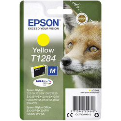 EPSON - Epson T1284-C13T12844020 Sarı Orjinal Kartuş