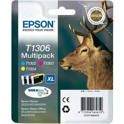 EPSON - Epson T1306-C13T13064020 Orjinal Kartuş Renkli Paketi