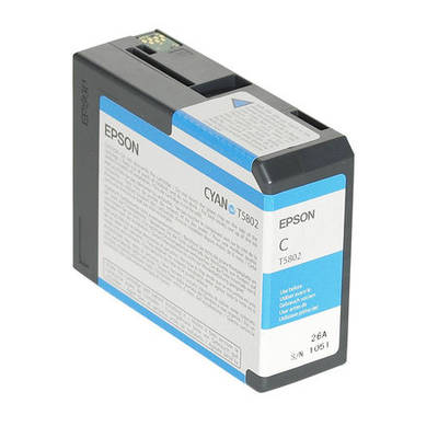 Epson T5802-C13T580200 Cyan Original Cartridge - 1