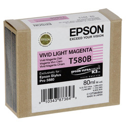 EPSON - Epson T580B-C13T580B00 Açık Kırmızı Orjinal Kartuş