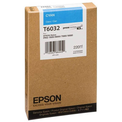 Epson T6032-C13T603200 Cyan Original Cartridge - 1
