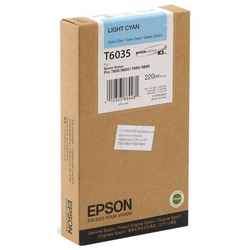 EPSON - Epson T6035-C13T603500 Açık Mavi Orjinal Kartuş
