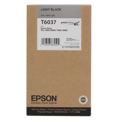 EPSON - Epson T6037-C13T603700 Açık Siyah Orjinal Kartuş