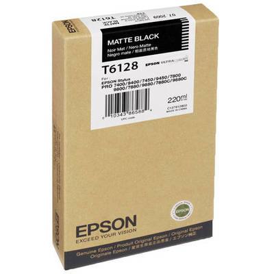 Epson T6128-C13T612800 Mat Siyah Orjinal Kartuş