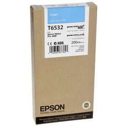 Epson T6532-C13T653200 Cyan Original Cartridge - EPSON