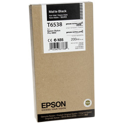 EPSON - Epson T6538-C13T653800 Mat Siyah Orjinal Kartuş