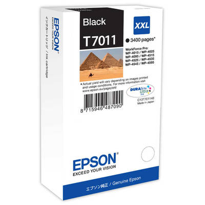 Epson T7011XXL-C13T70114010 Siyah Orjinal Kartuş