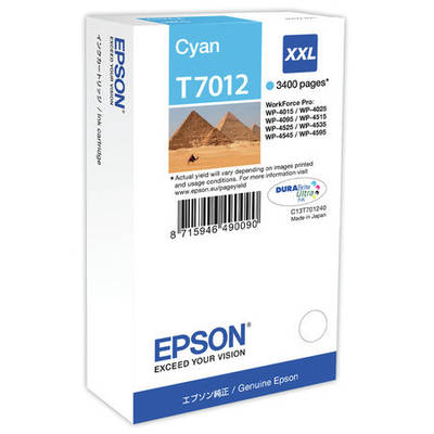 Epson T7012XXL-C13T70124010 Mavi Orjinal Kartuş