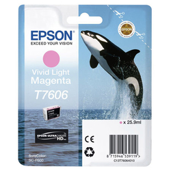 EPSON - Epson T7606-C13T76064010 Açık Kırmızı Orjinal Kartuş