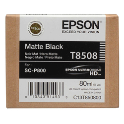 Epson T8508-C13T850800 Mat Black Original Cartridge - EPSON