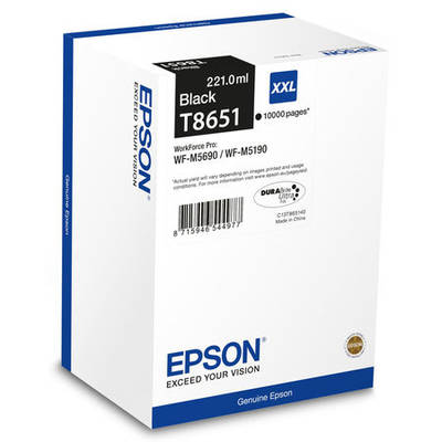 Epson T8651XXL-C13T865140 Siyah Orjinal Kartuş