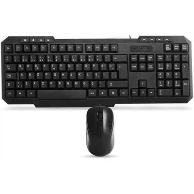 Everest Km-1435 Black Usb Q Multimedia Keyboard + Mouse Set - 2