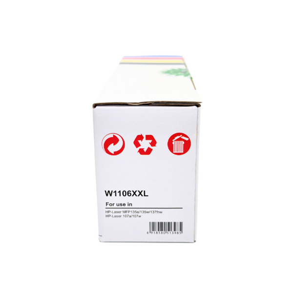 Hp 106XXL-W1106XXL Chipless Compatible Toner - 4