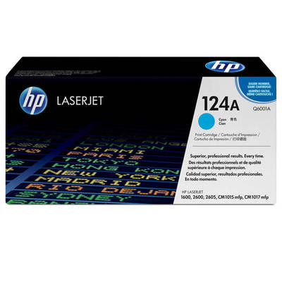 Hp 124A-Q6001A Cyan Original Toner - 1
