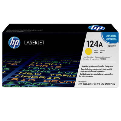 Hp 124A-Q6002A Sarı Orjinal Toner