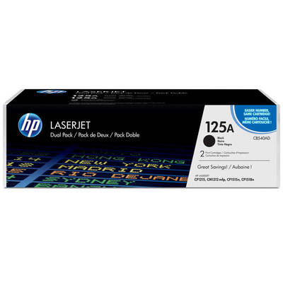 Hp 125A-CB540AD Siyah Orjinal Toner İkili Paket