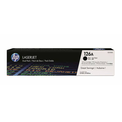 Hp 126A-CE310AD Siyah Orjinal Toner İkili Paket