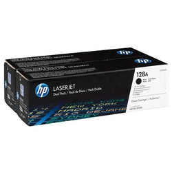 Hp 128A-CE320AD Siyah Orjinal Toner İkili Paket - 1