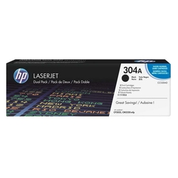 HP - Hp 304A-CC530AD Siyah Orjinal Toner İkili Paket