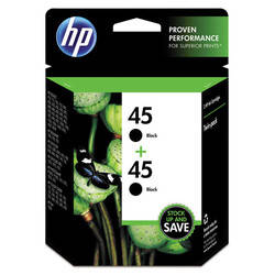 Hp 45-C6650F Black Original Cartridge İkili Paket - 1