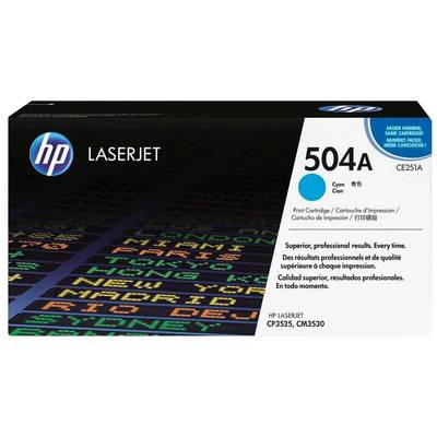 Hp 504A-CE251A Cyan Original Toner - 1