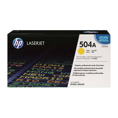 Hp 504A-CE252A Sarı Orjinal Toner