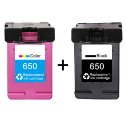 Hp 650 Black CZ101AE + HP 650 Color CZ102AE Muadil İkili Kartuş Seti - HP