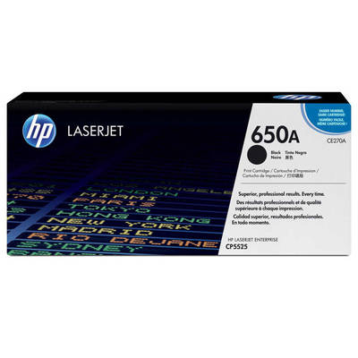 Hp 650A-CE270A Siyah Orjinal Toner