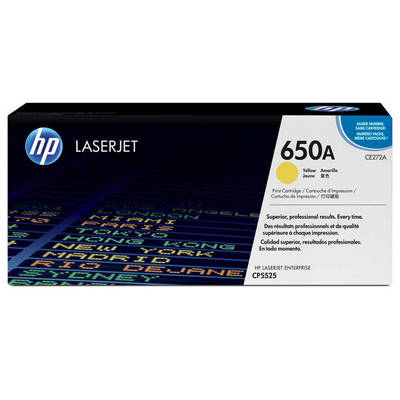 Hp 650A-CE272A Sarı Orjinal Toner